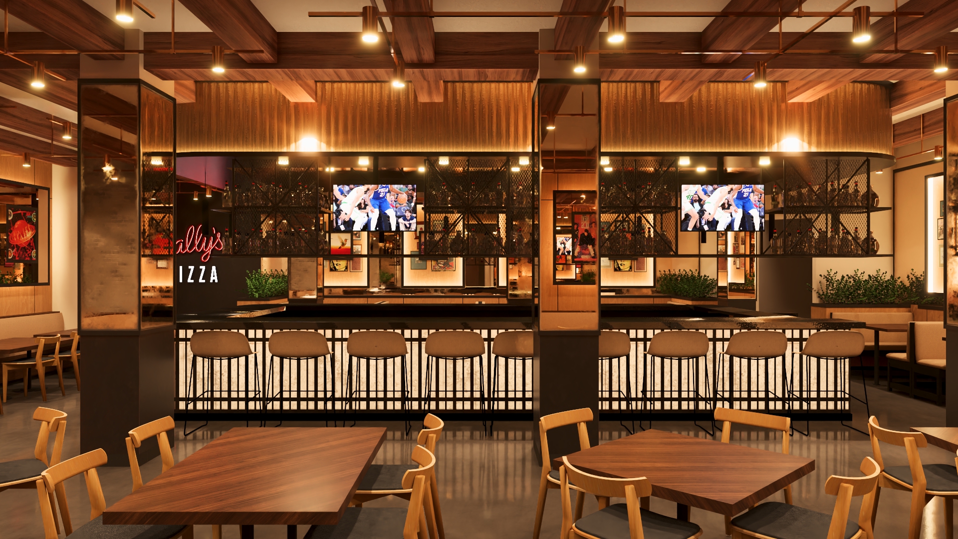 Sally Apizza Interior